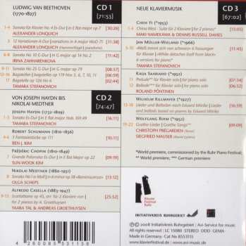 3CD/Zestaw pudełkowy Various: Beethoven Und ... & Neue Klaviermusik