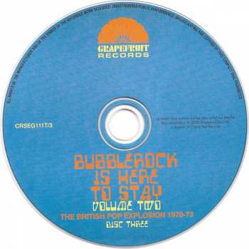 3CD/Zestaw pudełkowy Various: Bubblerock Is Here To Stay Volume Two - The British Pop Explosion 1970-73