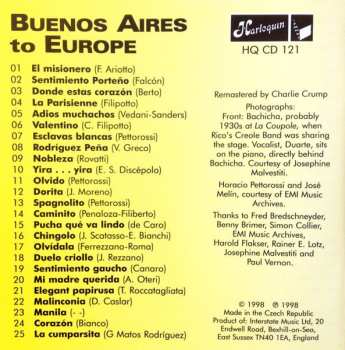 CD Various: Buenos Aires To Europe (Argentine Tango Bands On Tour 1926-1942)