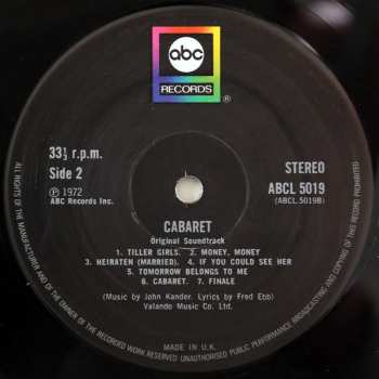 LP Various: Cabaret - Original Sound Track Recording