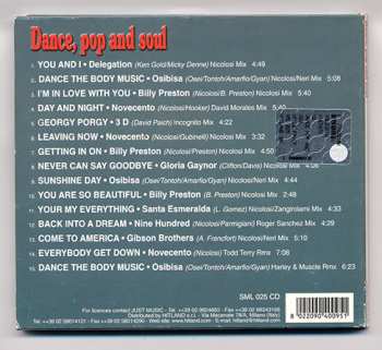 CD Various: Dance, Pop And Soul