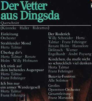 LP Various: Der Vogelhändler / Der Vetter Aus Dingsda