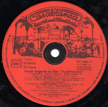 LP Various: Flashdance (Bande Originale Du Film)