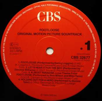 LP Various: Footloose (Original Motion Picture Soundtrack)