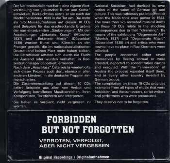 10CD/Zestaw pudełkowy Various: Forbidden But Not Forgotten = Verboten, Verfolgt, Aber Nicht Vergessen (Forbidden Music During The Third Reich)