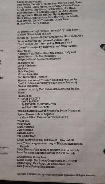 2LP Various: Grease (The Original Soundtrack From The Motion Picture)