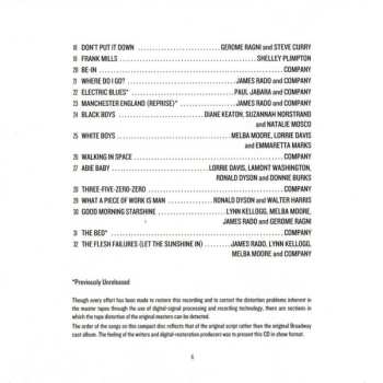 CD Various: Hair - The American Tribal Love-Rock Musical (The Original Broadway Cast Recording)