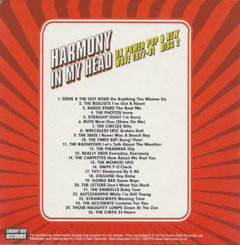 3CD/Zestaw pudełkowy Various: Harmony In My Head (UK Power Pop & New Wave 1977-81)