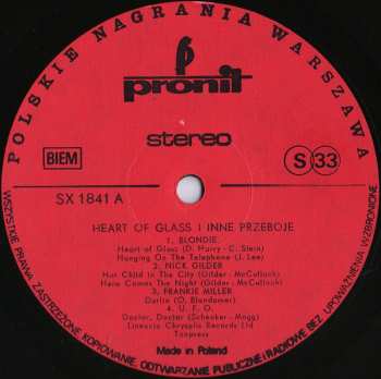 LP Various: Heart Of Glass I Inne Przeboje