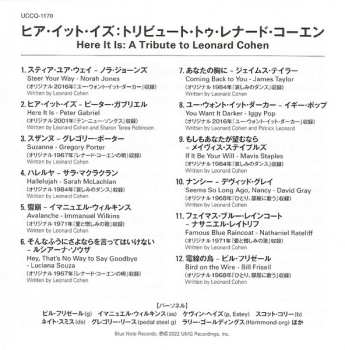 CD Various: Here It Is: A Tribute To Leonard Cohen