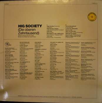 LP Various: High Society (Die Oberen Zehntausend) (Motion Picture Soundtrack)