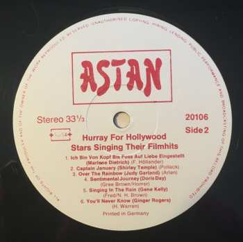 LP Various: Hurray For Hollywood - Stars Singing Their Filmhits