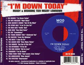 CD Various: "I'm Down Today" (Moody & Brooding Teen Misery Garage Rock Lowdown - 1965-67)
