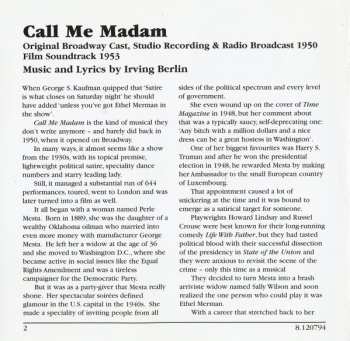 CD Various: Irving Berlin's Call Me Madam