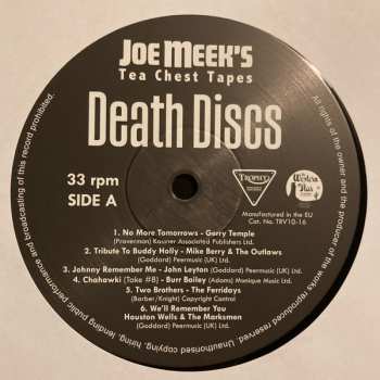 EP Various: Joe Meek's Tea Chest Tapes: Death Discs LTD