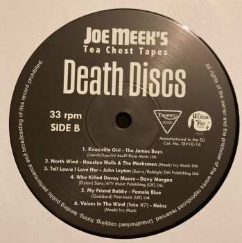 EP Various: Joe Meek's Tea Chest Tapes: Death Discs LTD