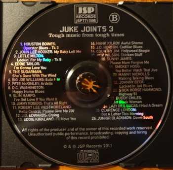 4CD Various: Juke Joints 3 (Tough Music From Tough Times)