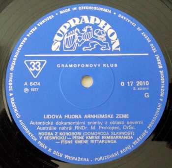 LP Various: Lidová Hudba Arnhemské Země (+BOOKLET)