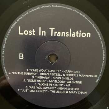LP Various: Lost In Translation (Music From The Motion Picture Soundtrack)
