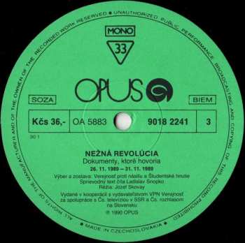 2LP Various: Nežná Revolúcia / Dokumenty, Ktoré Hovoria