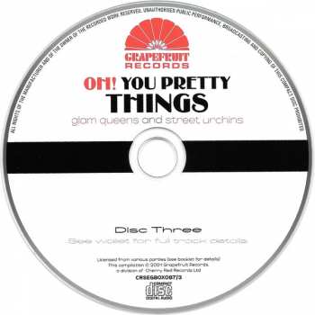 3CD/Zestaw pudełkowy Various: Oh! You Pretty Things (Glam Queens And Street Urchins 1970-76)