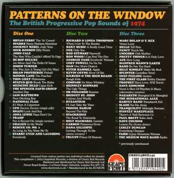 3CD/Zestaw pudełkowy Various: Patterns On The Window (The British Progressive Pop Sounds Of 1974)