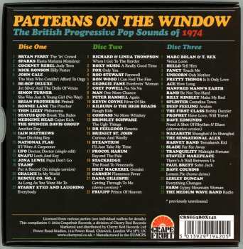 3CD/Zestaw pudełkowy Various: Patterns On The Window (The British Progressive Pop Sounds Of 1974)
