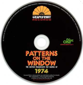 3CD/Zestaw pudełkowy Various: Patterns On The Window (The British Progressive Pop Sounds Of 1974)