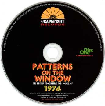 3CD/Zestaw pudełkowy Various: Patterns On The Window (The British Progressive Pop Sounds Of 1974)