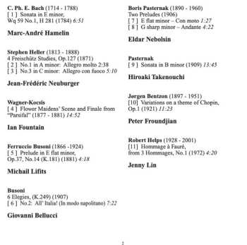 CD Various: Rarities Of Piano Music At 'Schloss Vor Husum' From The 2010 Festival