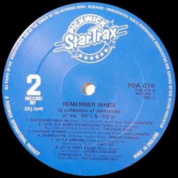 2LP Various: Remember When... (A Collection Of Memories From The 50's And 60's)