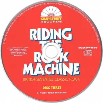 3CD/Zestaw pudełkowy Various: Riding The Rock Machine: British Seventies Classic Rock