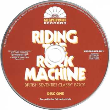 3CD/Zestaw pudełkowy Various: Riding The Rock Machine: British Seventies Classic Rock