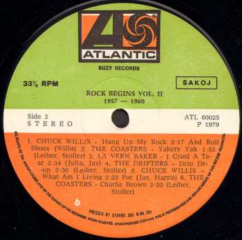 2LP Various: Rock Begins Vol. 2 1957-1960