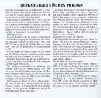 4CD/DVD/Zestaw pudełkowy Various: Rock Für Den Frieden
