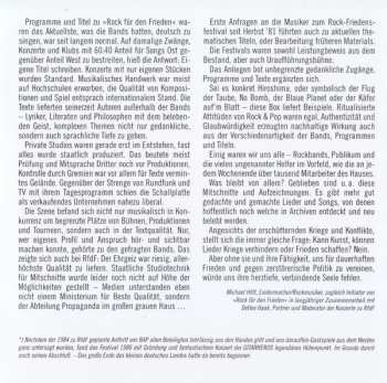 4CD/DVD/Zestaw pudełkowy Various: Rock Für Den Frieden