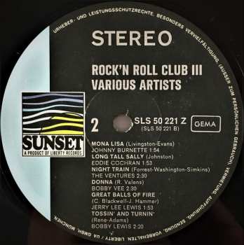 LP Various: Rock'n Roll Club III