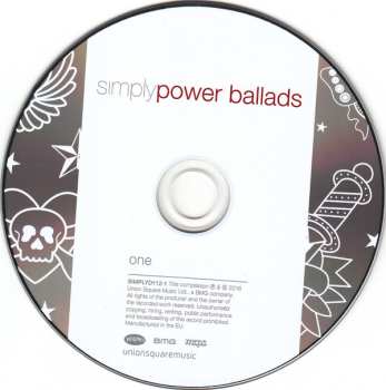 4CD/Zestaw pudełkowy Various: Simply Power Ballads (4 CDs Of Modern And Classic Power Ballads)