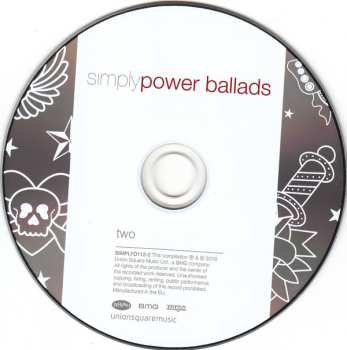 4CD/Zestaw pudełkowy Various: Simply Power Ballads (4 CDs Of Modern And Classic Power Ballads)