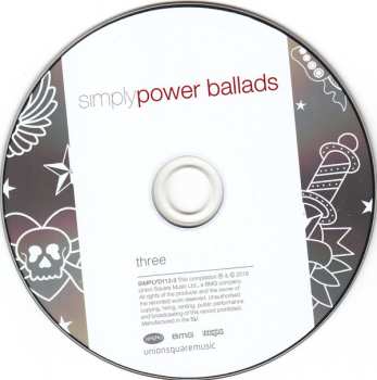4CD/Zestaw pudełkowy Various: Simply Power Ballads (4 CDs Of Modern And Classic Power Ballads)