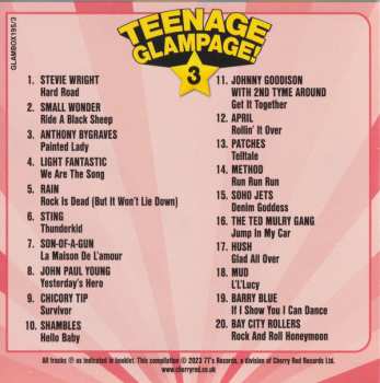 4CD/Zestaw pudełkowy Various: Teenage Glampage! (80 Glambusters Rockers, Shockers And Teenyboppers From The 70's!)