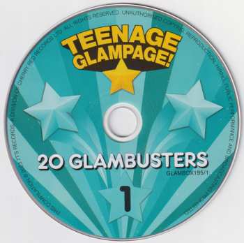 4CD/Zestaw pudełkowy Various: Teenage Glampage! (80 Glambusters Rockers, Shockers And Teenyboppers From The 70's!)