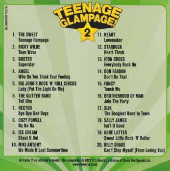 4CD/Zestaw pudełkowy Various: Teenage Glampage! (80 Glambusters Rockers, Shockers And Teenyboppers From The 70's!)