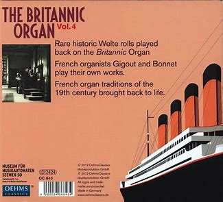2CD Various: The Britannic Organ Vol. 4: Eugène Gigout, Joseph Bonnet