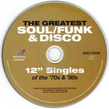 4CD/Zestaw pudełkowy Various: The Greatest Soul/Funk & Disco 12" Singles Of The '70s & '80s