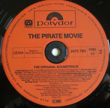 LP Various: The Pirate Movie - The Original Soundtrack From The Motion Picture