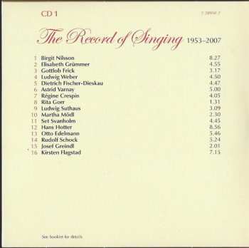 11CD/Zestaw pudełkowy Various: The Record Of Singing Volume 5 (From The Lp To The Digital Era)