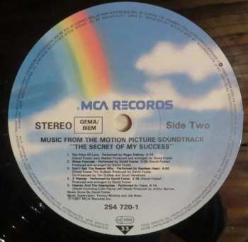 LP Various: The Secret Of My Success - Music From The Motion Picture Soundtrack
