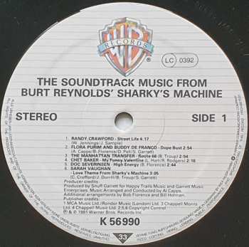 LP Various: The Soundtrack Music From Burt Reynold's Sharky's Machine