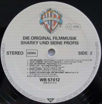LP Various: Die Original-Musik Aus Dem Burt Reynolds Film Sharky Und Seine Profis